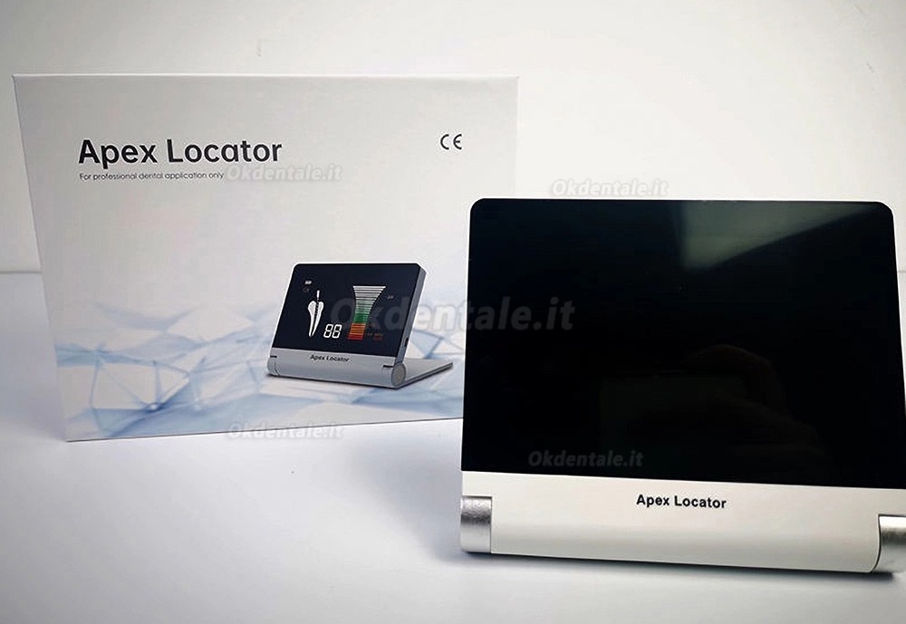 Localizzatore apicale dentale pieghevole Mecoo A7 con display retroilluminato a LED da 4,1 pollici.